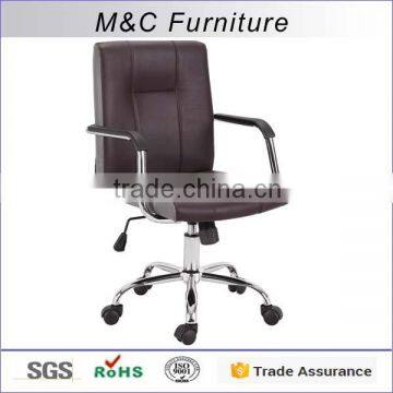 High quality reinforced black rotate pu leather office chair