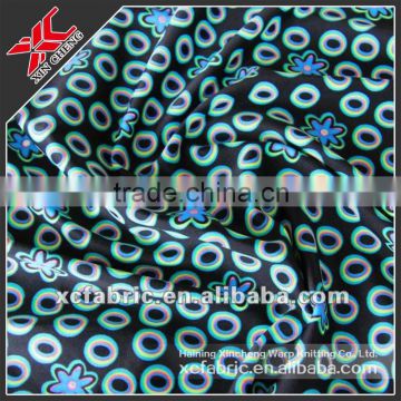 100% Polyester Printed Velboa Fabric with wave design used for garment