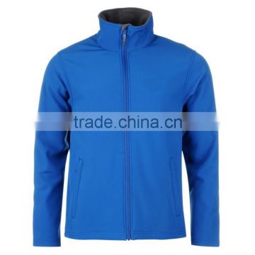 High quality cheap custom Man Softshell Jacket Royal blue color