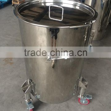 Golden Supplier 304/316L Stainless steel bucket with wheels