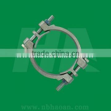 Galvanized Steel Double Bolt Pipe Clamp