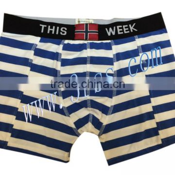 fashion combed cotton/Spandex men boxer underwear