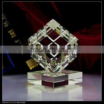 bueaty magic cube crystal trophy