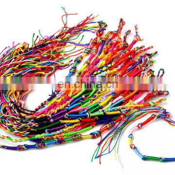 Women Bohemian Braid Strands Cords Art Bracelet colorful braided bracelet