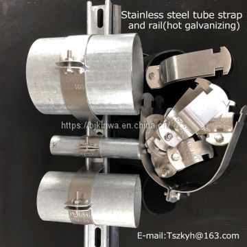 Stainless Steel 3.2 Inches Diameter square Tube Strap Tension Clip Pipe Clamp
