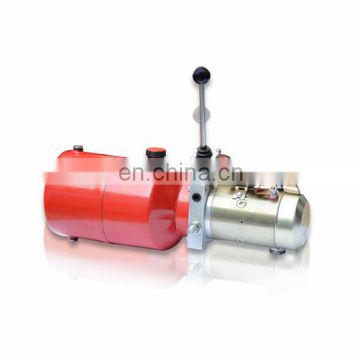hydraulic power pack unit for vehicle forklift with gear pump and remote control