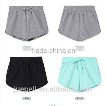 Gym clothing high quality plain cotton women trunk sport shorts                        
                                                Quality Choice