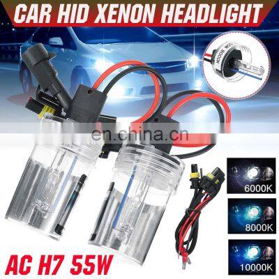 2x H1/H4/H7 55W 55W AC Hid Xenon Universal Car Headlights Light Lamp Bulbs repacement Kit Auto lights lamp 6000k-10000k