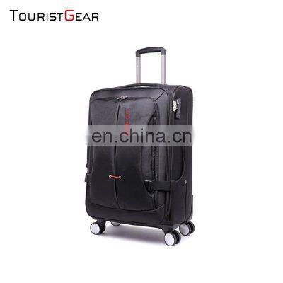 Promotional oxford luggage with 4 wheels fashion travel trolley bags high quality wheels design luggage for men