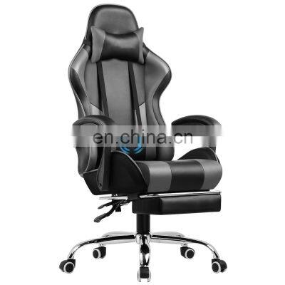 luxury fast delivery cheap comfortable swivel reclining ergonomic office gaming chair with footrest in stock