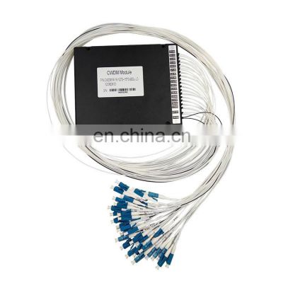 16 channel cwdm and dwdm technology device optical multiplexer and demultiplexer with LC connector