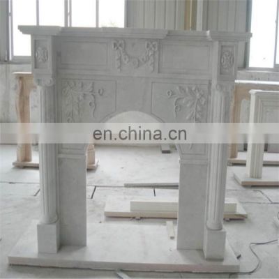 China Marble fireplace,White Jade Marble, White Marble Fireplace