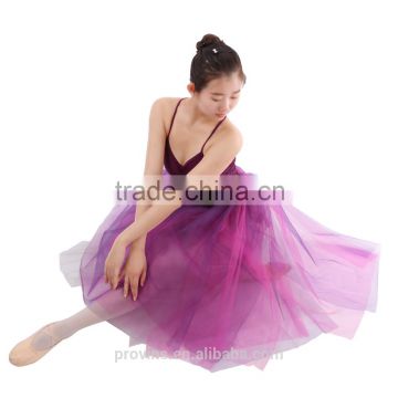 Professional Half Ballet Long Tutu Skirt with 5 Colors Layers (WE05011)