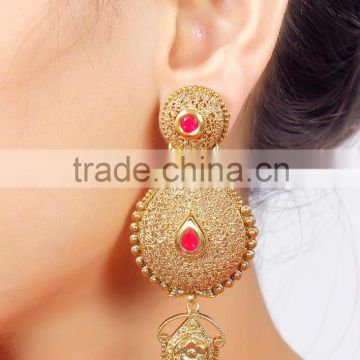 Indian Traditional Gold Plated Earrings