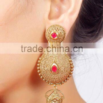 Indian Traditional Gold Plated Earrings