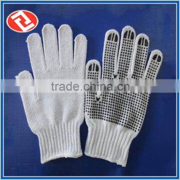 High Performance White Cotton Knitted Gloves Industrial Security