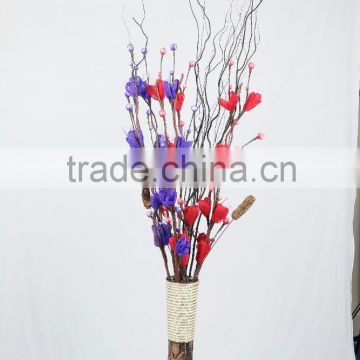 wholesale artificial dried flowers artificial handmade Dried rose plant natural plant with Willow Branches