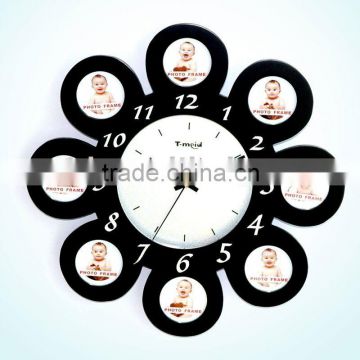 wall clock with photo frame