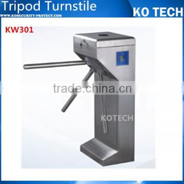 KO-KW301 Customized CE Dustproof stainless steel high Turnstile Tripod Turnstile with RFID Reader