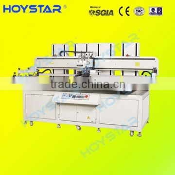 large size glass flat bed screen printing machine