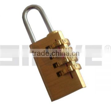 hot sold code combination brass padlock for luggage and bag
