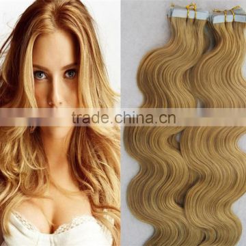 high quality cheap wholesale body wave virgin hair tape hair extensions