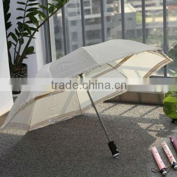 Windproof Led Umbrella for night with Lace design