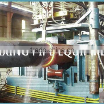 Medium frequency induction heating large diameter steel pipe bending machine
