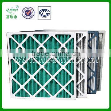 G2-F5 Synthetic fiber Foldaway pannel filter with carboard frame used in pharmaceutical factory(Manufacturer)