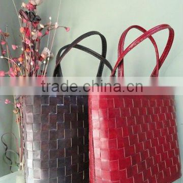 real leather tote bag/pure leather hand made shoulder bags