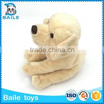 Sitting stuffed Plush Toy dog with Scarf OEM Gift