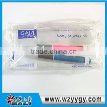 Transparent clear PVC Pen Bag with printing