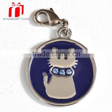 Diamante 3d Logo Zinc Alloy Metal Pet Tags,Diamond Dog Tags