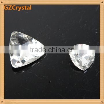 Fashion pointback triangle shape crystal fancy stones for clothing