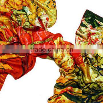 140*140cm Silk Twill Square Scarves 1440-2Wholesaler in China Factory Direct