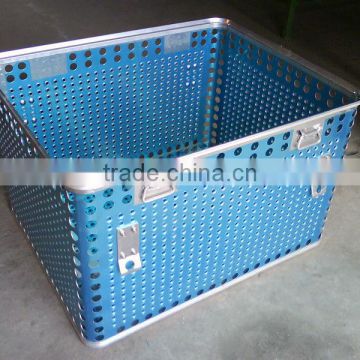 Aluminum perforated metal sheet in application of Disinfect basket