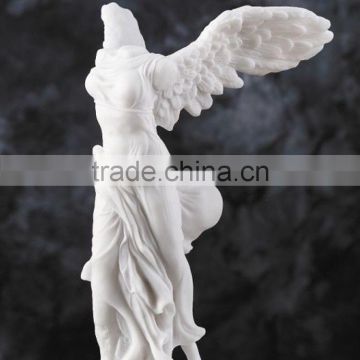 Antique greek winged victory marble statue