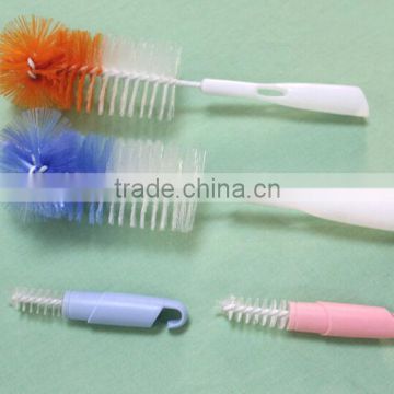 pp/nylon baby bottle brush + pacifier clean brush