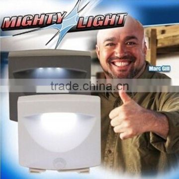 2016 popular 3 LED Activated Motion Sensor Indoor Outdoor Night light MIGHTY LIGHT