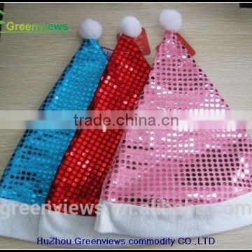 New design Christmas hat 5 Colors cap for Decoration Ornaments christmas shower cap