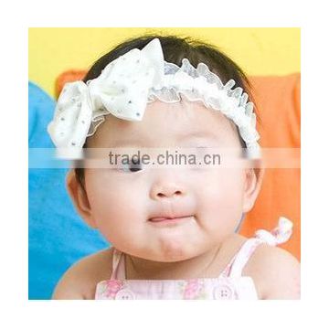 girl hair accessories silk flower elastic baby headbands