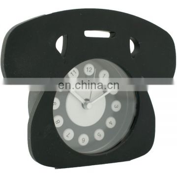 Best seller unbreakable phone shape clock silicon clock