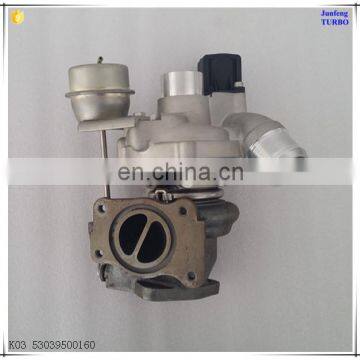 Turbocharger used for CITROEN C4 PEUGEOT 3008 1.6TDS3 engine parts K03 turbo 9807375580 53039500160