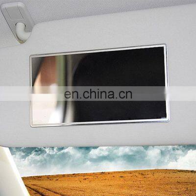 Car stainless steel rearview /Makeup mirror sun visor cosmetic mirror HD stainless steel mirror surface size 150*80mm