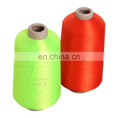 Cone dye 100d polyester yarn SD for woven label