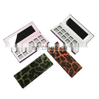 Square Holes Eyeshadow Cardboard Palette Empty Different Size Makeup Palette With Mirror Case Odm