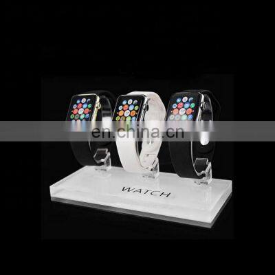 Apple 3 set fashion clear acrylic new design watch advertising promotion acrylic watch holder