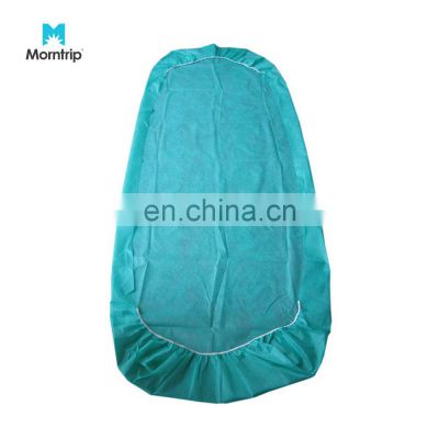 Bed Linens Supplier Table Cover Roll Waterproof PE Plastic Viscose Paper Flat Disposable Non Woven Sheet for Spa Salon Travel