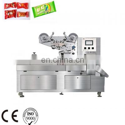 Easy To Operate Flow Pillow Type Sweet Pastries Biscuit Chocolate Wrapping Packaging Machine Food