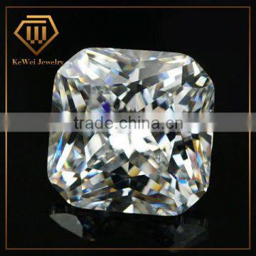 Alibaba Express Princess Cut 7*7mm AAgrade White Cushion Shape Cubic Zirconia